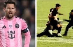 لیونل مسی کتک خورد، بازی بهم ریخت