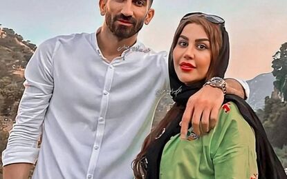 زن علیرضا بیرانوند تغییر چهره داد/ ویدئو