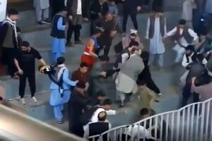 درگیری طالبان با ورزشکاران بر سر پوشش لباس ورزشی/ ویدئو