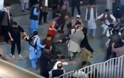 درگیری طالبان با ورزشکاران بر سر پوشش لباس ورزشی/ ویدئو