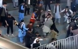 درگیری طالبان با ورزشکاران بر سر پوشش لباس ورزشی/ ویدئو