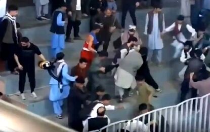 درگیری طالبان با ورزشکاران بر سر پوشش لباس ورزشی/ ویدئو