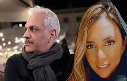 قاب عاشقانه مهران مدیری با همسر دوم و جوانش