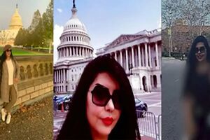 فیلم اولین لحظه بازداشت نازنین برادران، دست راست رضا پهلوی