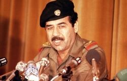 مراسم عروسی «رنا دختر صدام» با «صدام کامل المجید»؛ سال ۱۳۶۵