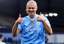 عضلات شگفت‌انگیز هالند در تمرین منچسترسیتی/ عکس