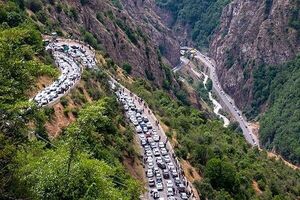 هشدار به مسافران؛ ترافیک سنگین در این جاده شمالی